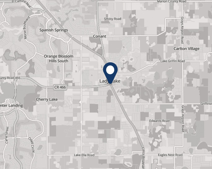 Lady Lake FL Map