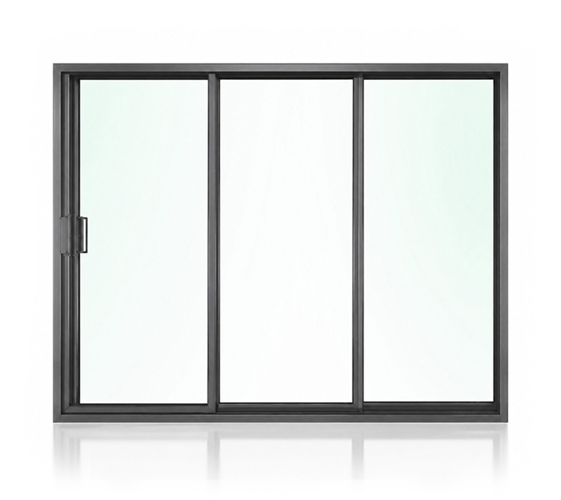 Bella Narrow Style Sliding Glass Door Bronze