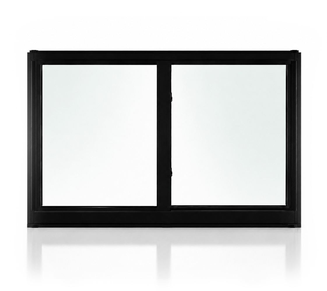 Platinum Horizontal Roller Window Black